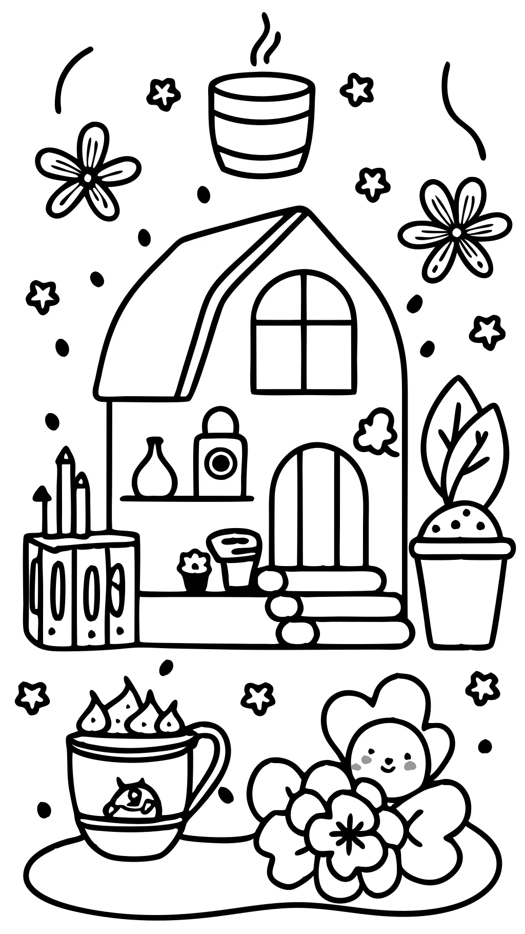 cute cozy coloring pages